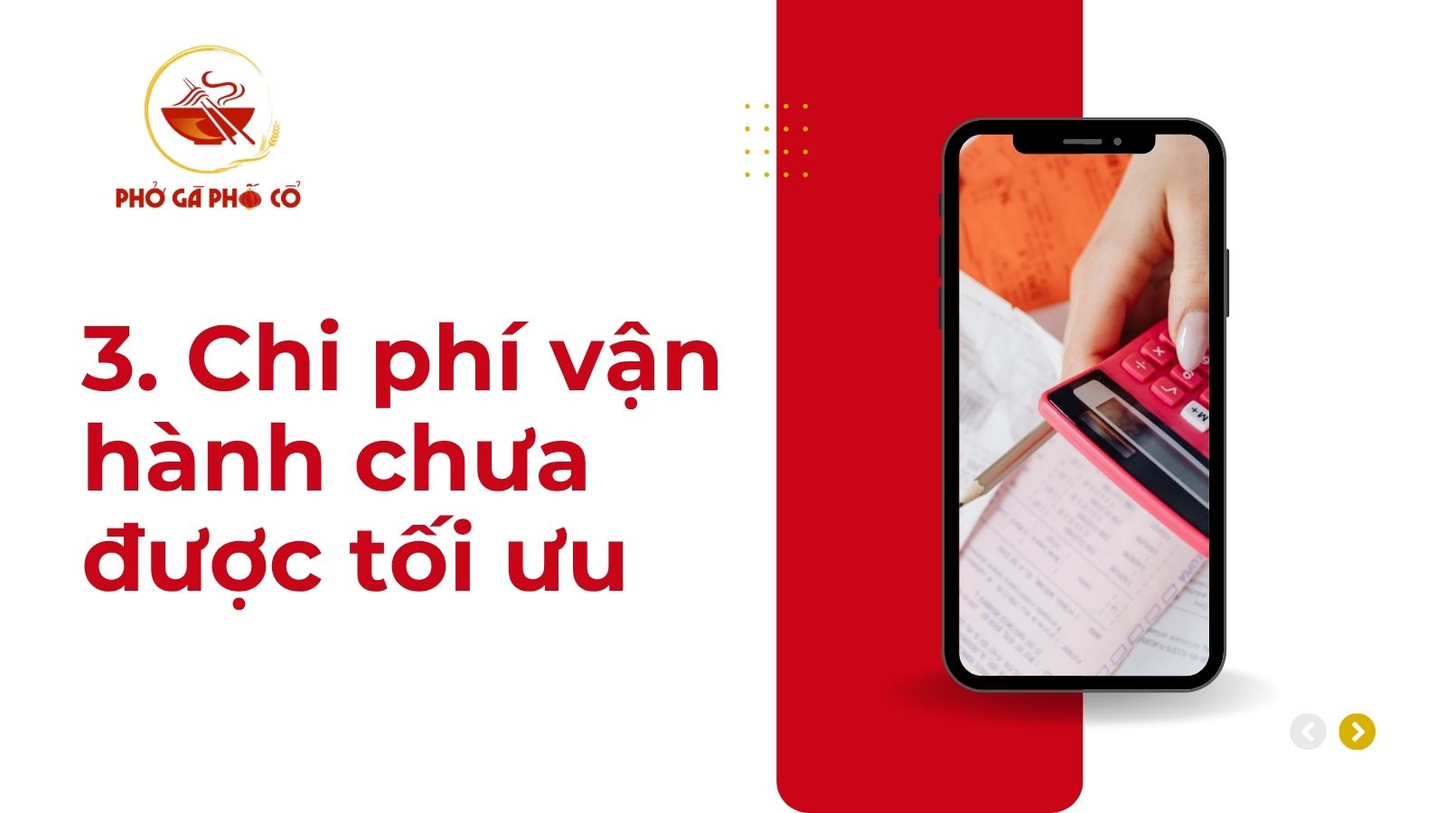 3. Chi phí vận hành chưa được tối ưu