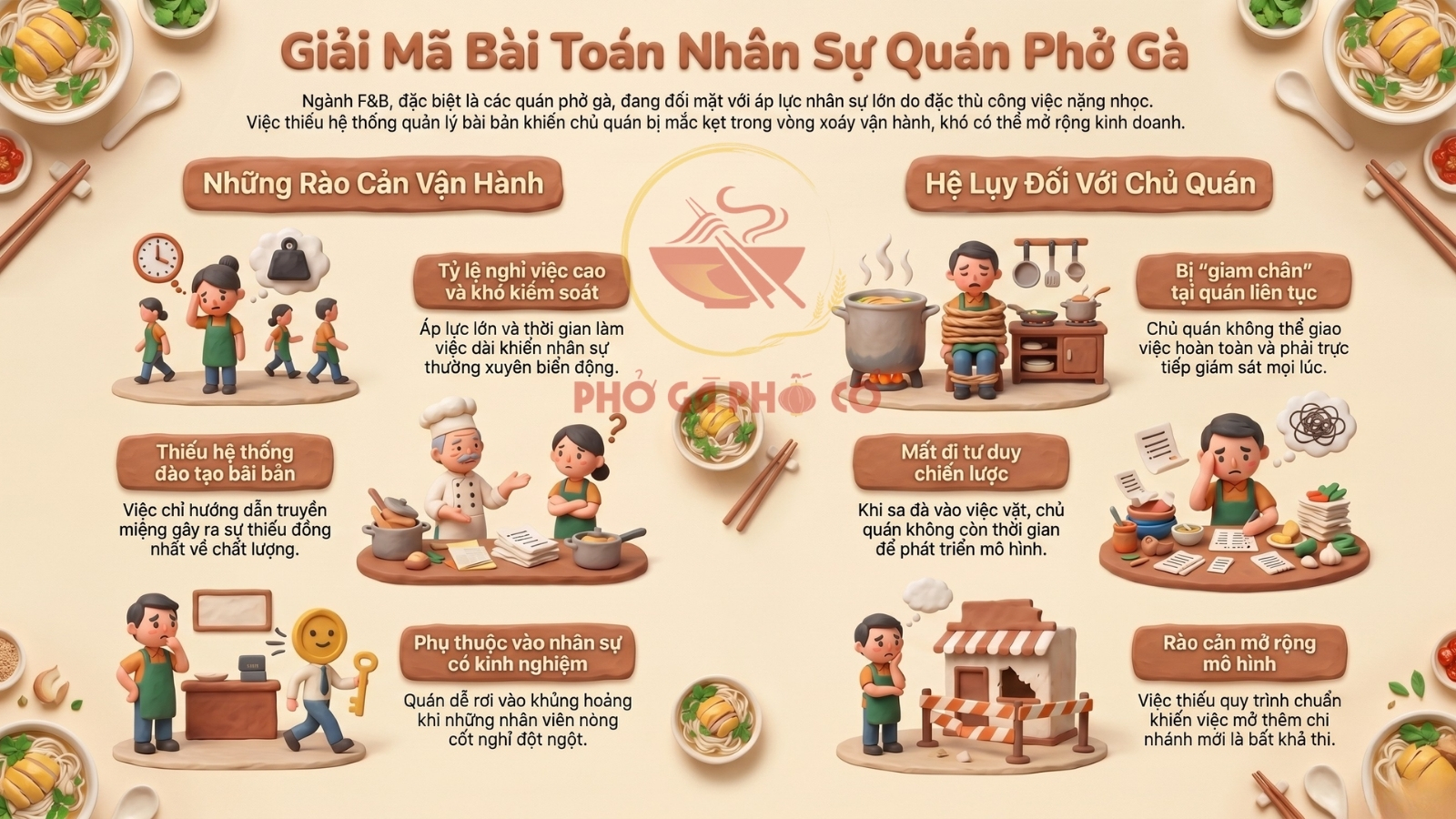 4. Bài toán nhân sự trong quán phở gà