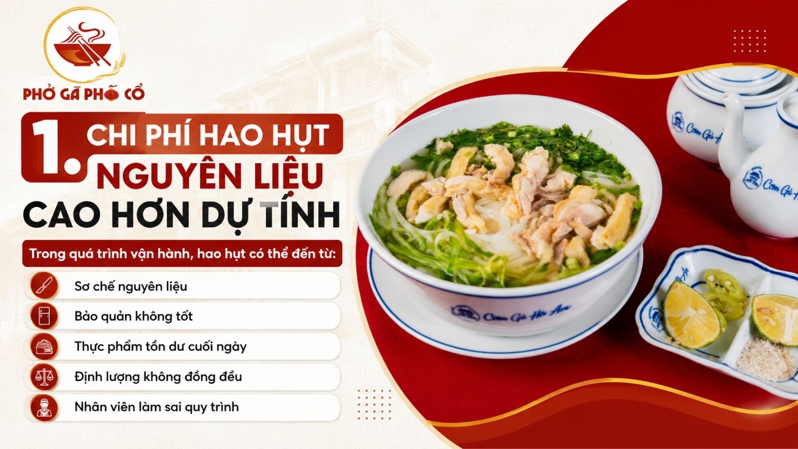 1. Chi phí hao hụt nguyên liệu cao hơn dự tính