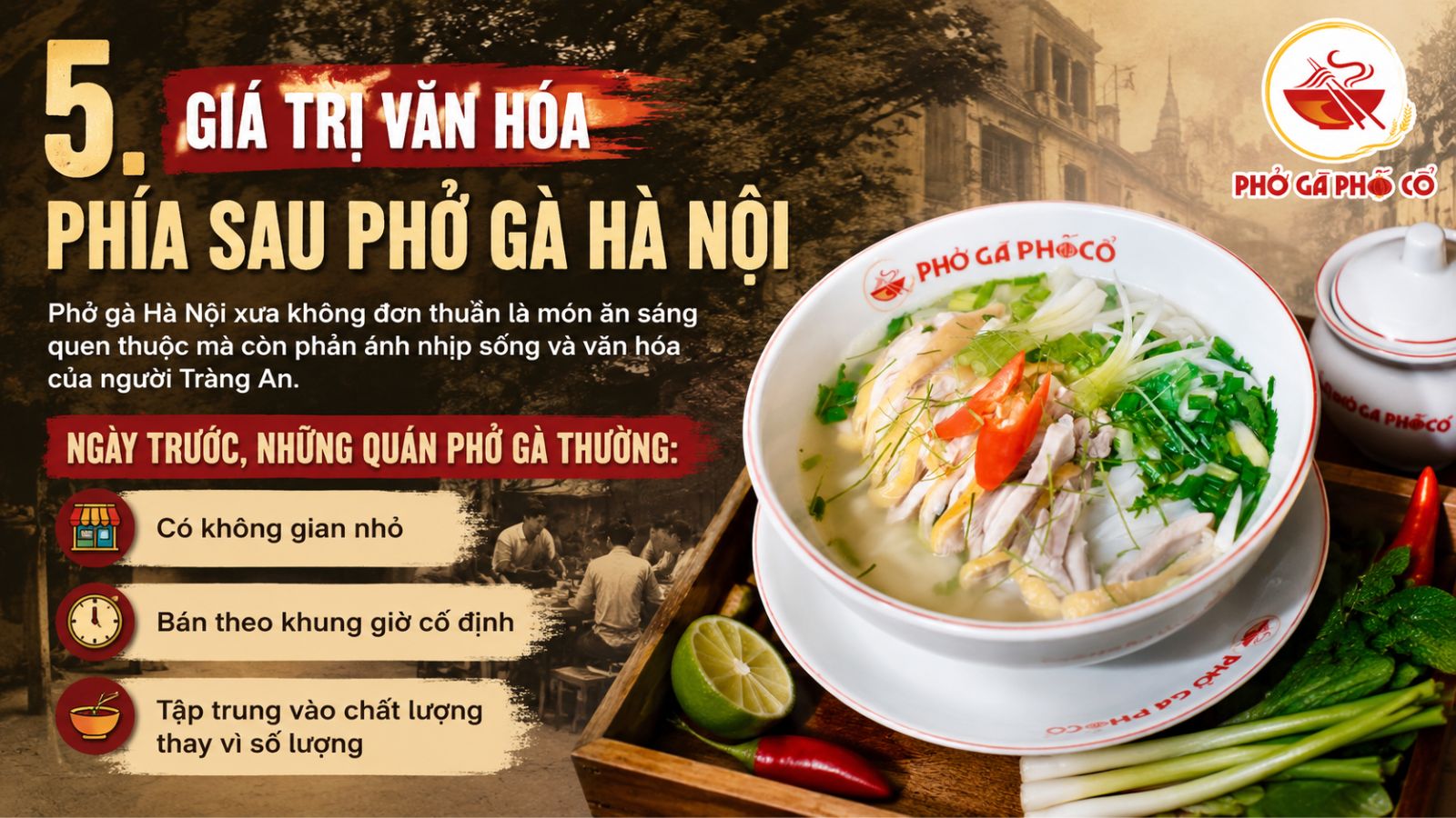 5. Giá trị văn hóa phía sau phở gà Hà Nội
