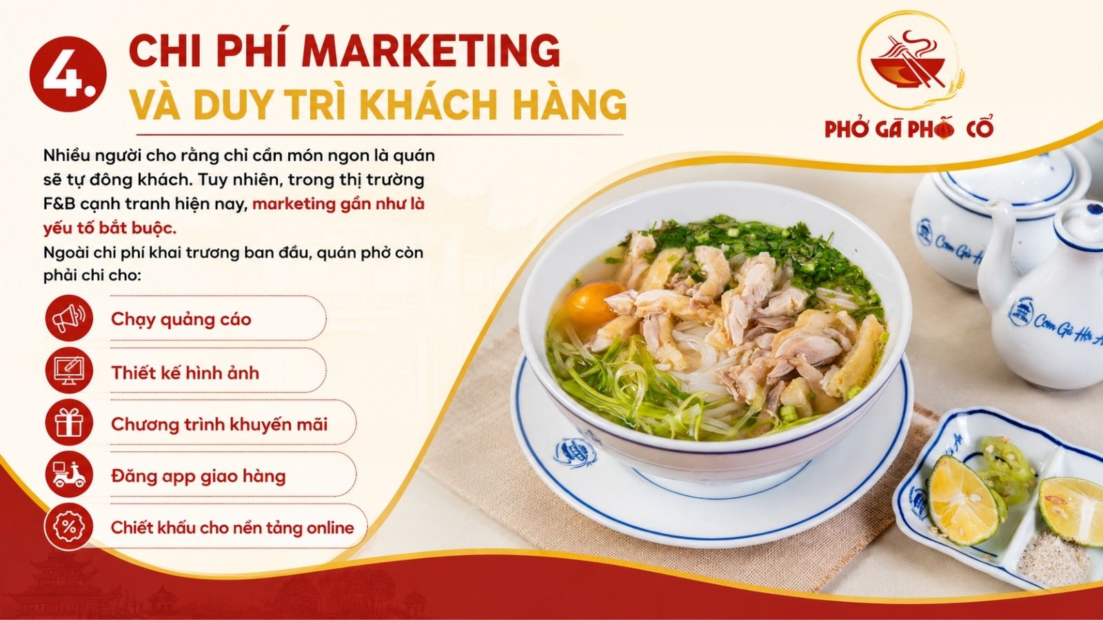 4. Chi phí marketing và duy trì khách hàng