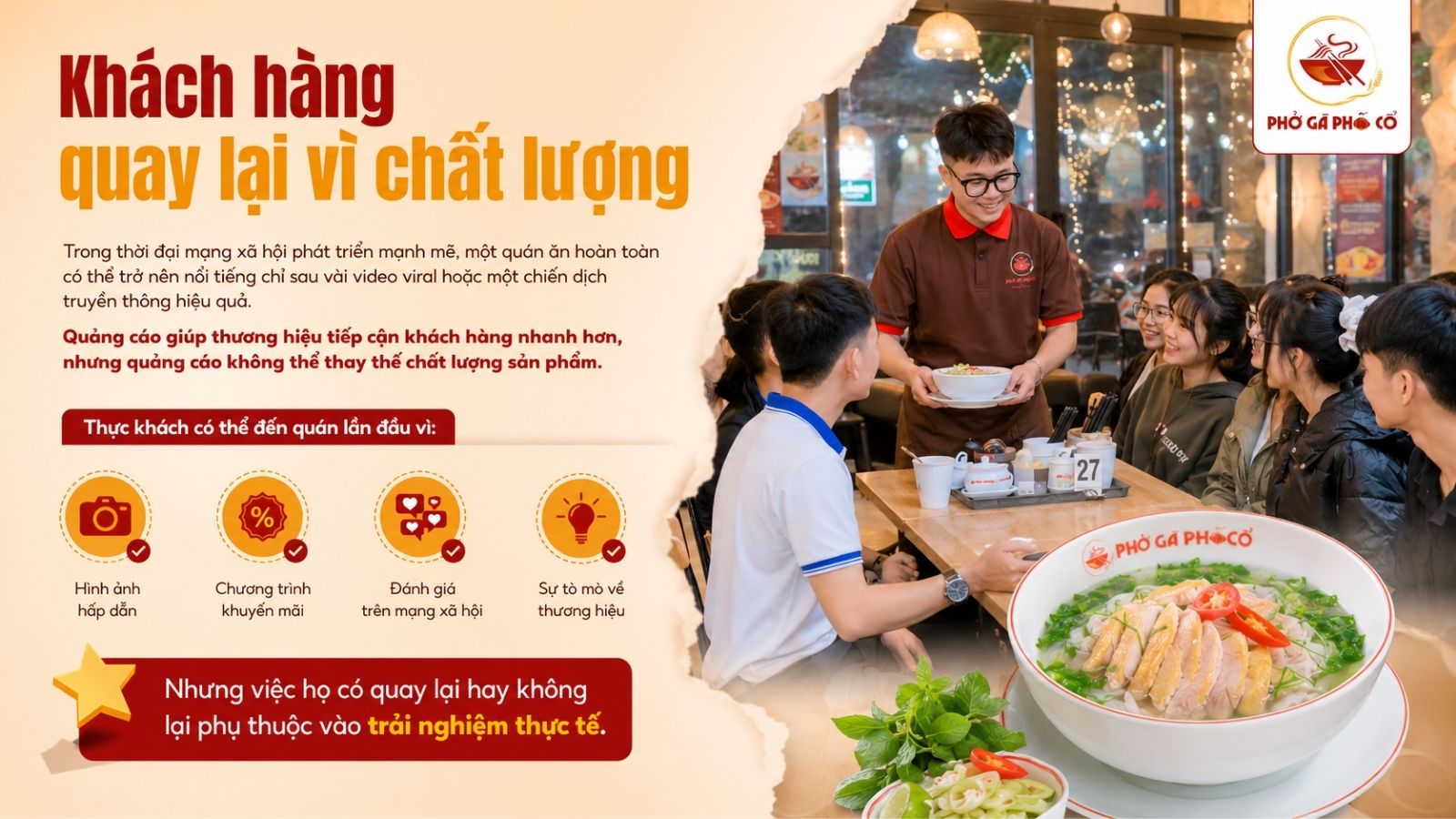 1. Khách hàng quay lại vì chất lượng